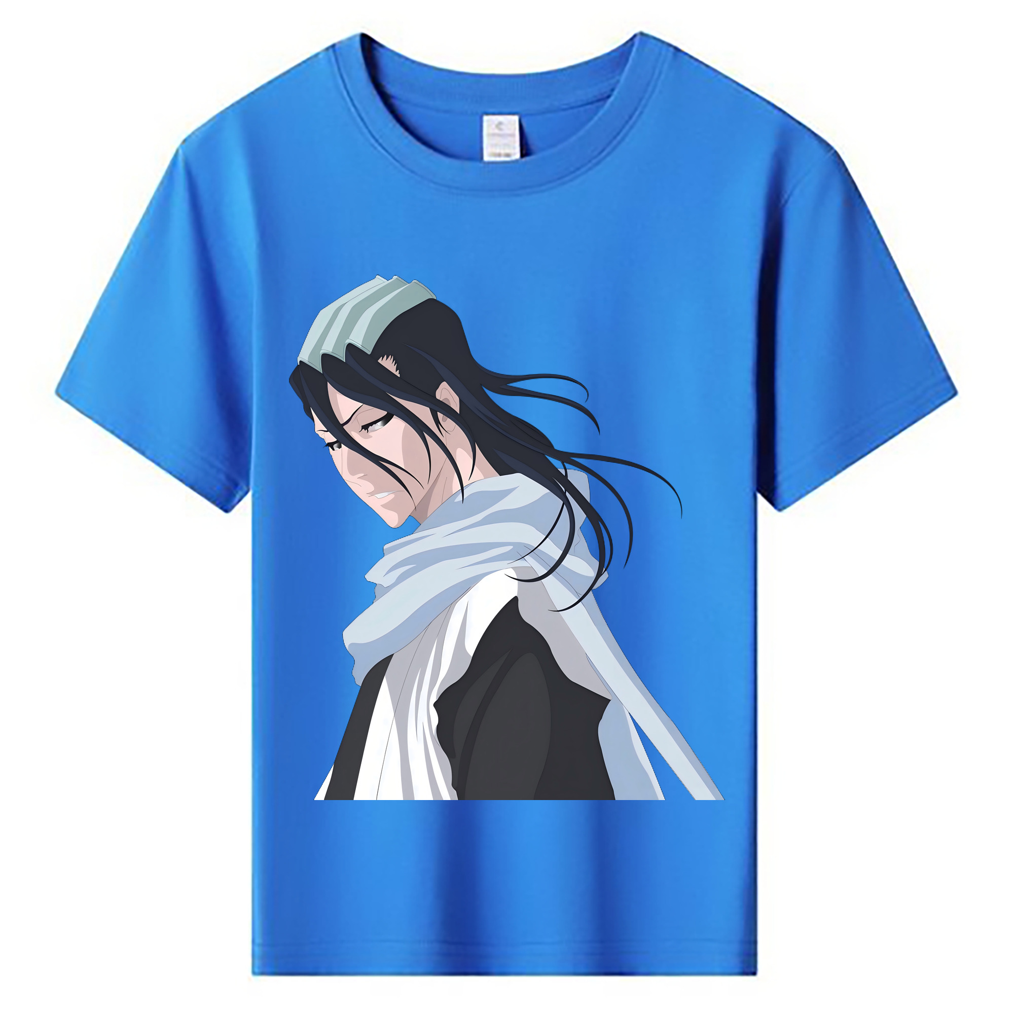 （画像用） ブリーチ くちき びゃくや BLEACH Kuchiki Byakuya 綿100％キッズTシャツ（フロントプリント）